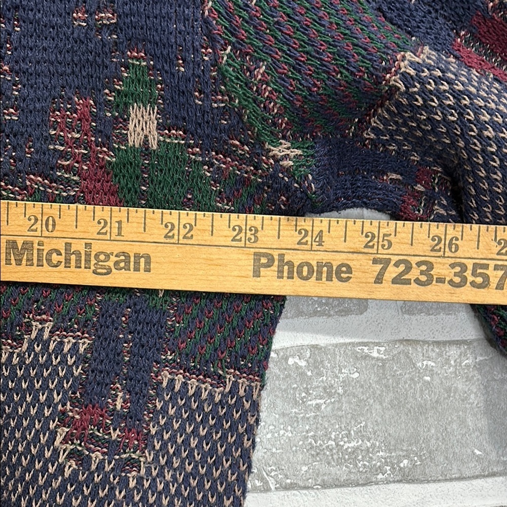 Vintage Golf Sweater Novelty Knit Grandpa Core Crewneck Isle of Cotton Men’s Med - Picture 14 of 14